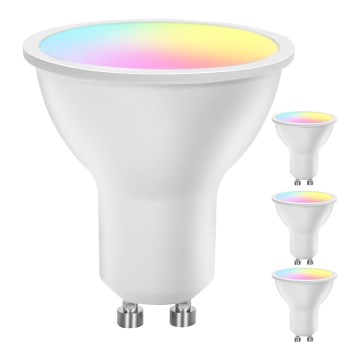 4 kpl LED RGBW himmennettäviä älylamppuja GU10/4,9W/230V 2700–6500K - Aigostar