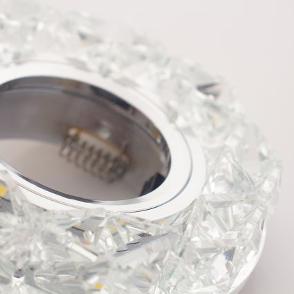Emithor 71094 - LED upotettava valo CRYSTAL FIX 1xGU10/50W + LED/3W STRIPE