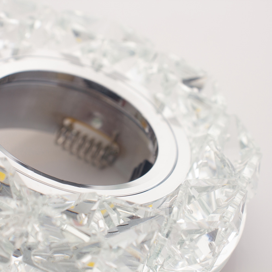 Emithor 71094 - LED upotettava valo CRYSTAL FIX 1xGU10/50W + LED/3W STRIPE