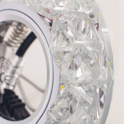 Emithor 71094 - LED upotettava valo CRYSTAL FIX 1xGU10/50W + LED/3W STRIPE