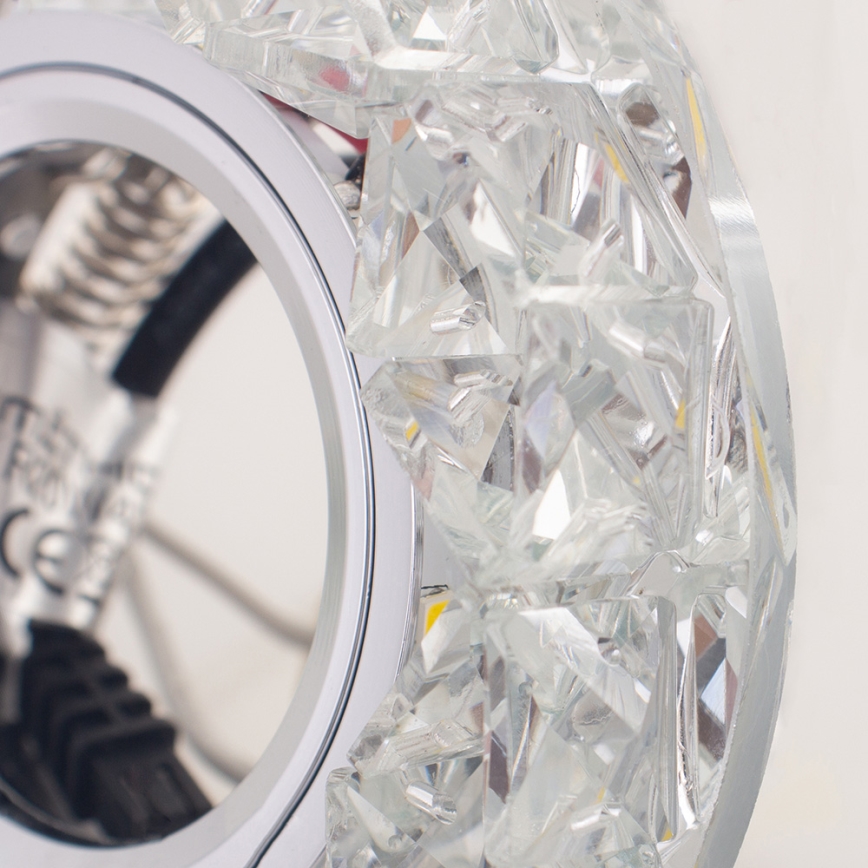 Emithor 71094 - LED upotettava valo CRYSTAL FIX 1xGU10/50W + LED/3W STRIPE