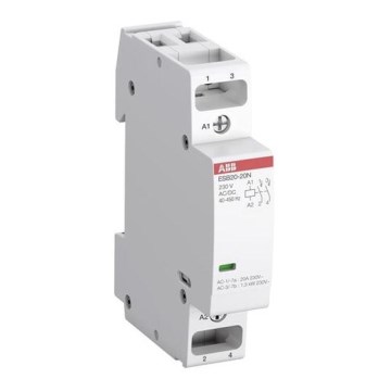 ABB 1SBE121111R0620 - 2-napainen asennuskontaktori ESB20-20N-06 20A 230V