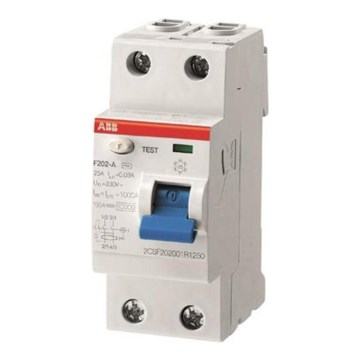 ABB 2CSF202101R1250 - Vikavirtasuojakytkin F202 A-25/0,03 2-pole 25A 230V