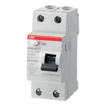 ABB 2CSF202102R1250 - Vikavirtasuojakytkin FH202 A-25/0,03 2-pole 25A 230V