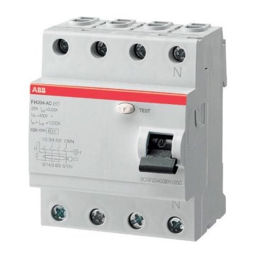 ABB 2CSF204102R1400 - Vikavirtasuojakytkin FH204 A-40/0,03 4-napaa 40A 400V