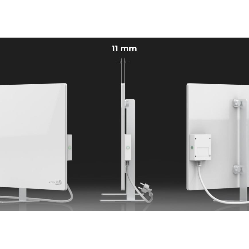 AENO - Älykäs sähköinen infrapunapaneeli 700W ajastin/termostaatti IP44 Wi-fi valkoinen