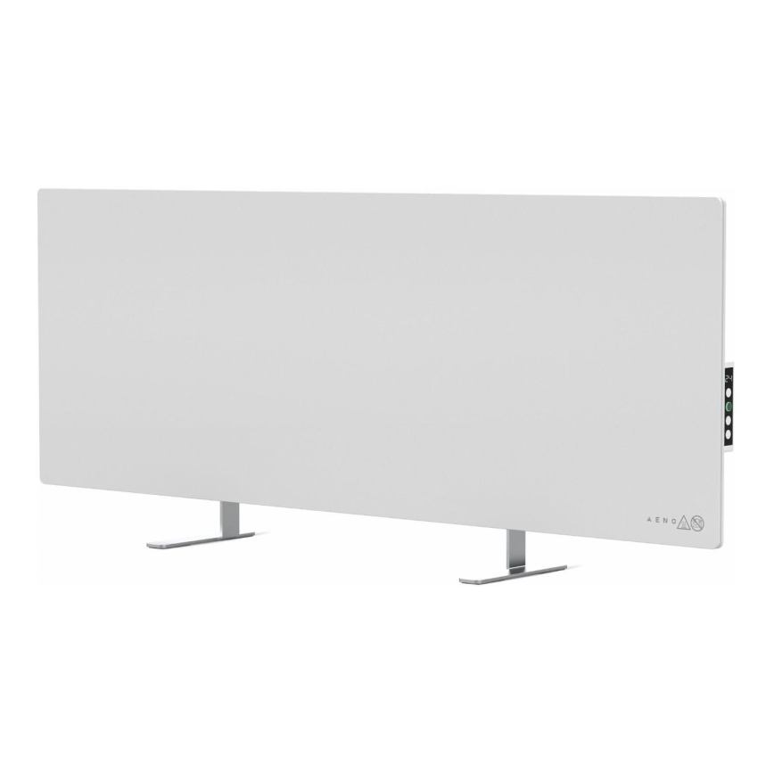 AENO - Älykäs sähköinen infrapunapaneeli LED mukana näyttö 700W ajastin/termostaatti IP44 Wi-fi valkoinen