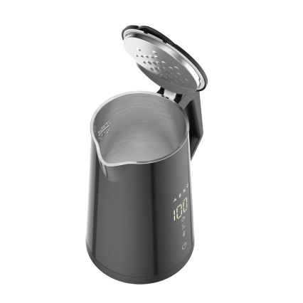AENO - Älykäs vedenkeitin LED mukana näyttö 1,7 l 2200W/230V musta