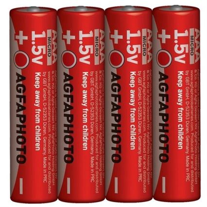 4 kpl Sinkkiparisto AAA 1,5V