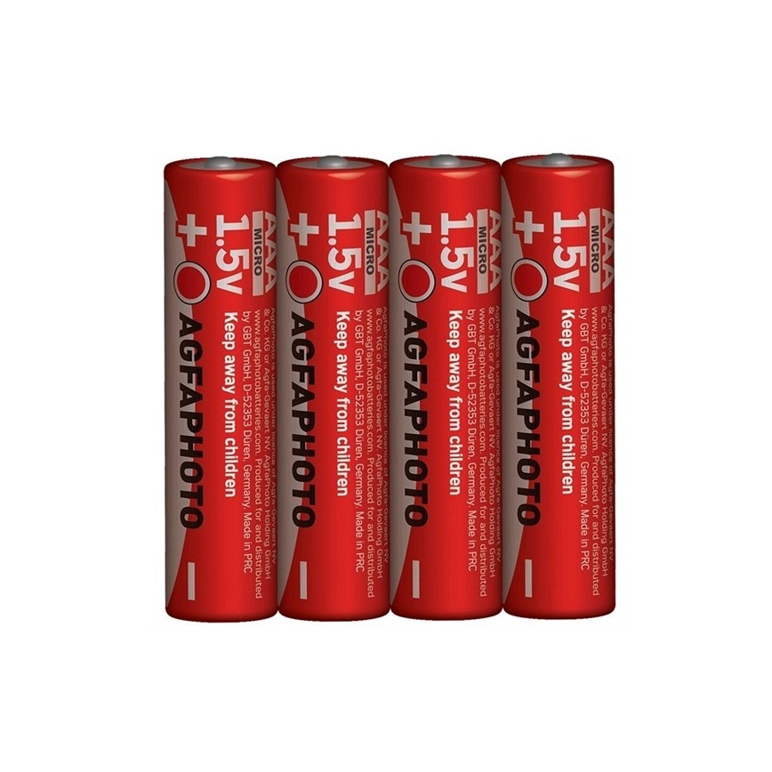 4 kpl Sinkkiparisto AAA 1,5V