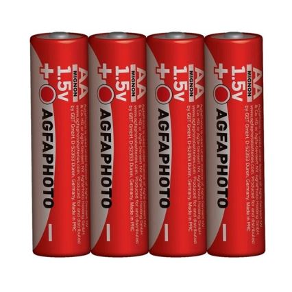 4 kpl Sinkkiparisto AA 1,5V