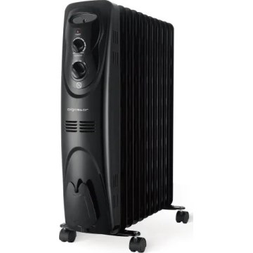 Aigostar - 11-levyinen öljytäytteinen patteri 2300W/230V musta
