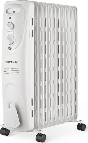 Aigostar - 11-osainen öljytäytteinen lämmityspatteri 2300 W/230 V valkoinen