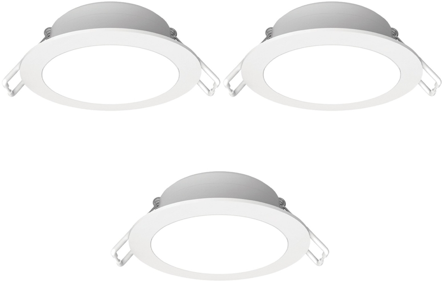 Aigostar - 3 kpl LED-uppovalaisinta kylpyhuoneeseen, 4,8 W / 230 V, IP65, valkoinen