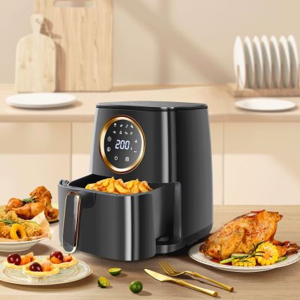 Aigostar - Air Fryer 1400W/230V 4,2l musta