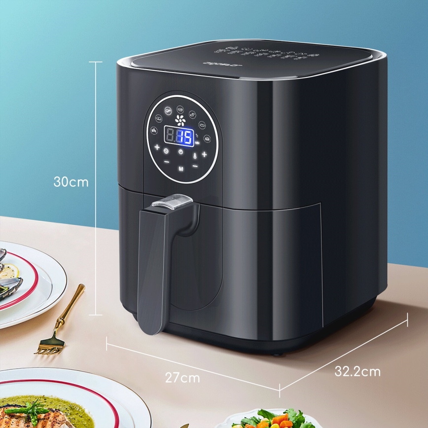 Aigostar - Air Fryer 1500W/230V 3,5l musta