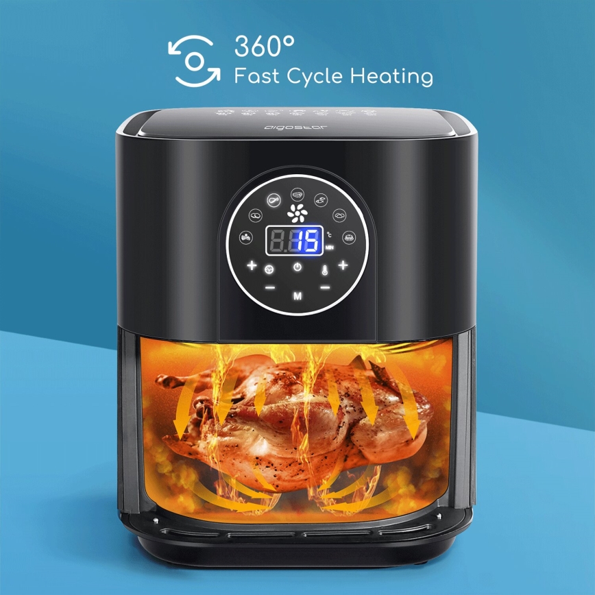 Aigostar - Air Fryer 1500W/230V 3,5l musta