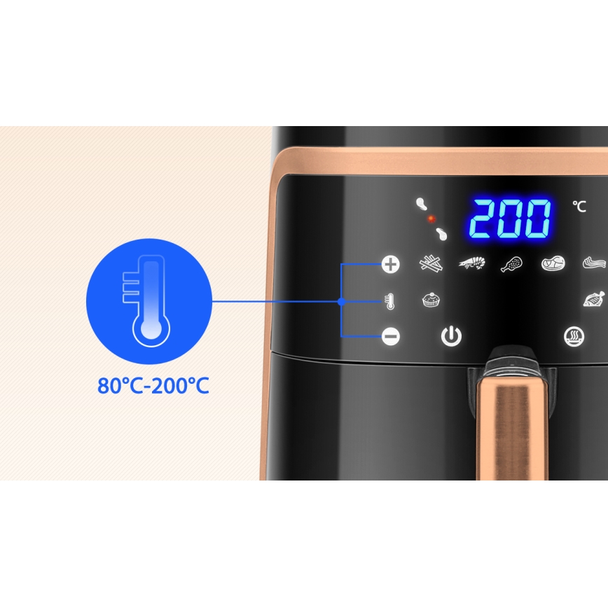 Aigostar - Air Fryer 7l 1900W/230V