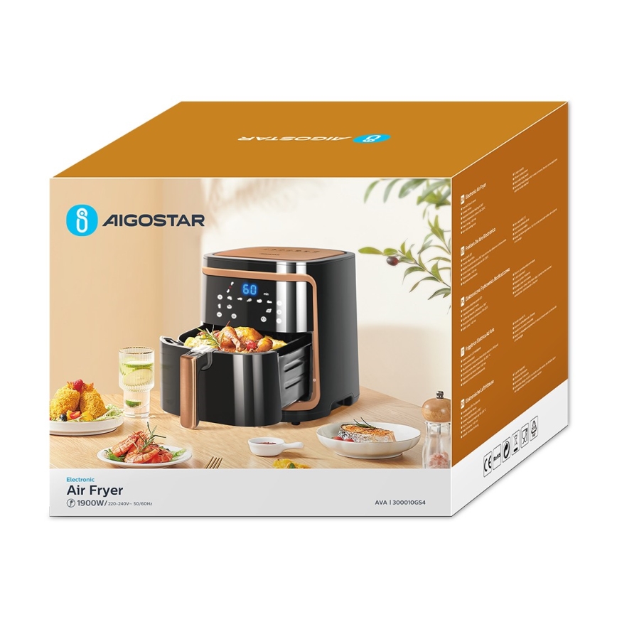 Aigostar - Air Fryer 7l 1900W/230V