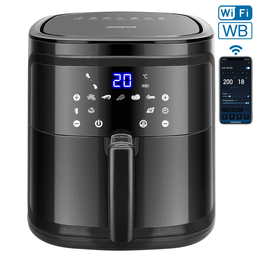 Aigostar - Älykäs Air Fryer 7l 1900W/230V/60min Wi-Fi
