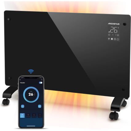 Aigostar - Älykäs sähköpatteri/konvektori 2000W Wi-Fi