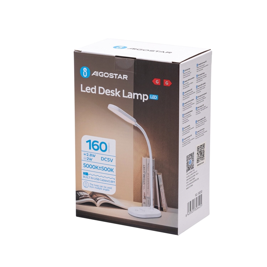 Aigostar - Himmennettävä LED-kosketuspöytävalaisin LED/3W/5V