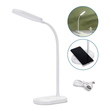 Aigostar - Himmennettävä LED-pöytävalaisin langattomalla latauksella LED/2,5W/5V valkoinen