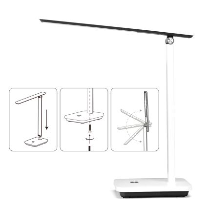 Aigostar - Himmennettävä LED-pöytävalaisin LED/5W/5V 3000-6500K valkoinen/musta