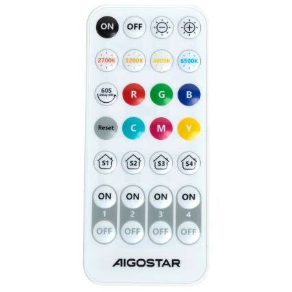 Aigostar - Himmennettävä LED-seinävalaisin MESH Älykäs LED/12W/230V 2700-6500K musta