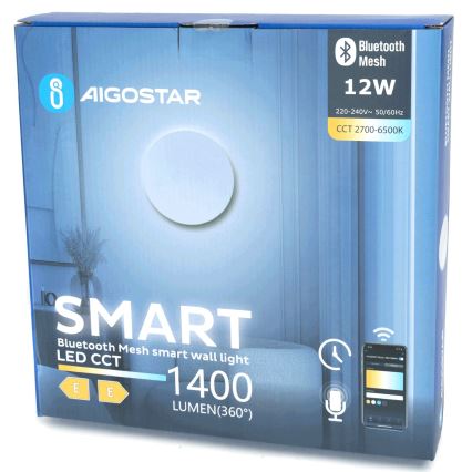 Aigostar - Himmennettävä LED-seinävalaisin MESH Älykäs LED/12W/230V 2700-6500K valkoinen