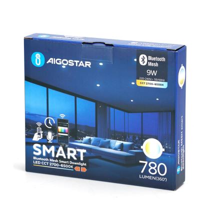 Aigostar - Himmennettävä riippuva LED-kattovalaisin MESH LED/9W/230V 2700-6500K halkaisija 14,5 cm