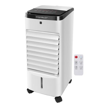 Aigostar - Ilmanjäähdytin 60W/230V valkoinen/musta + kauko-ohjaus