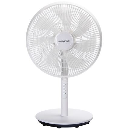 Aigostar - Jalallinen tuuletin 45W/230V 110 cm valkoinen