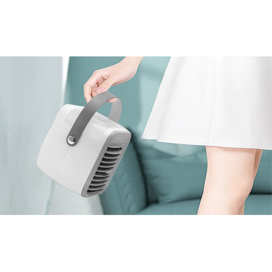 Aigostar - kannettava air cooler 8W/5V valkoinen