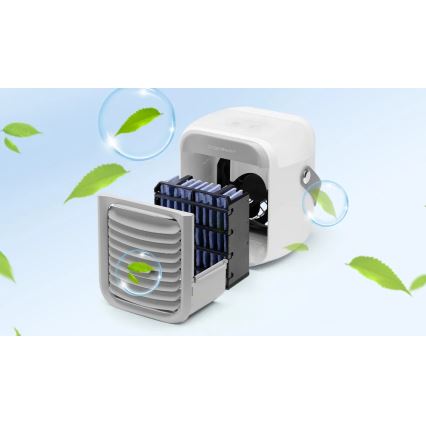 Aigostar - kannettava air cooler 8W/5V valkoinen