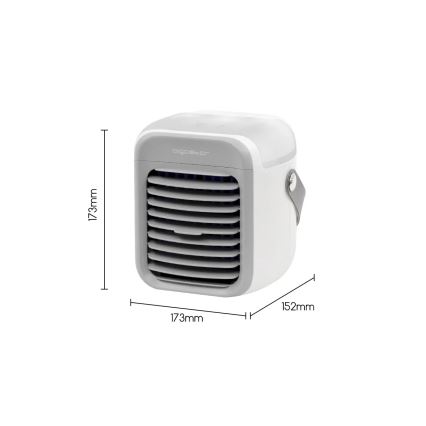 Aigostar - kannettava air cooler 8W/5V valkoinen
