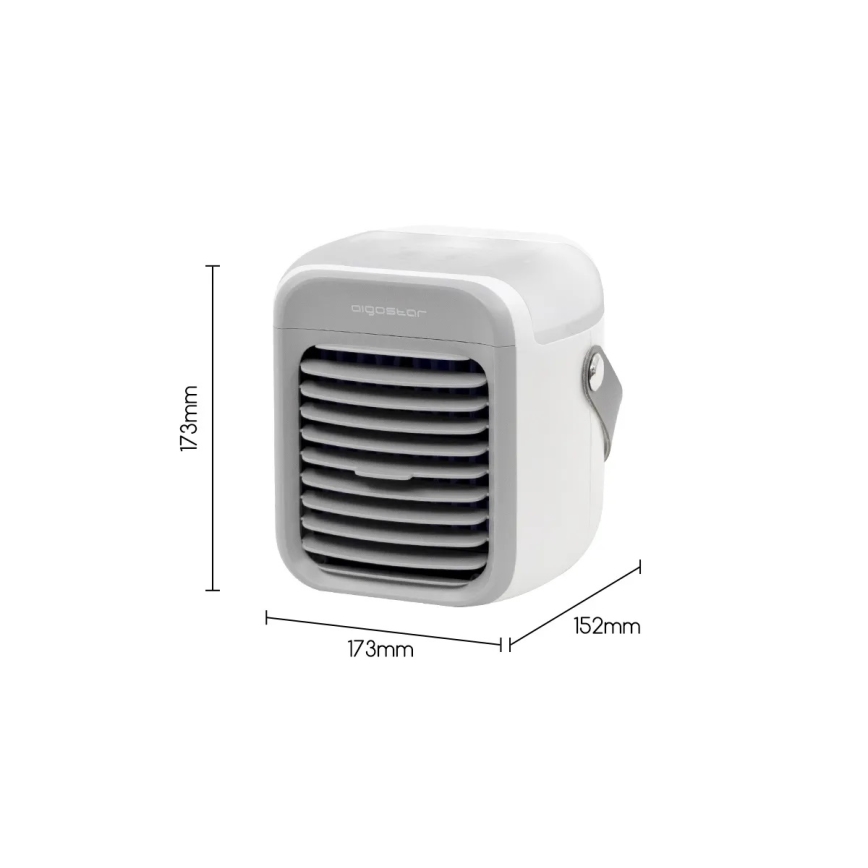 Aigostar - kannettava air cooler 8W/5V valkoinen