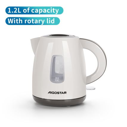 Aigostar - Kattila 1,2l 2200W/230V beige