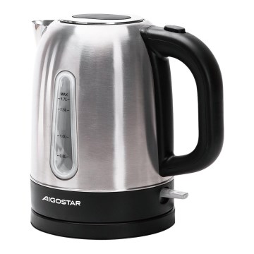 Aigostar - Kattila 1,7l 2200W/230V mattakromi