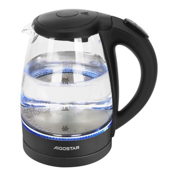 Aigostar - Kattila 1,7l 2200W/230V musta