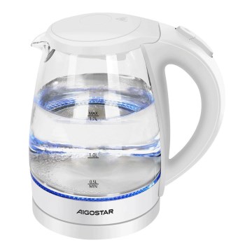 Aigostar - Kattila 1,7l 2200W/230V valkoinen
