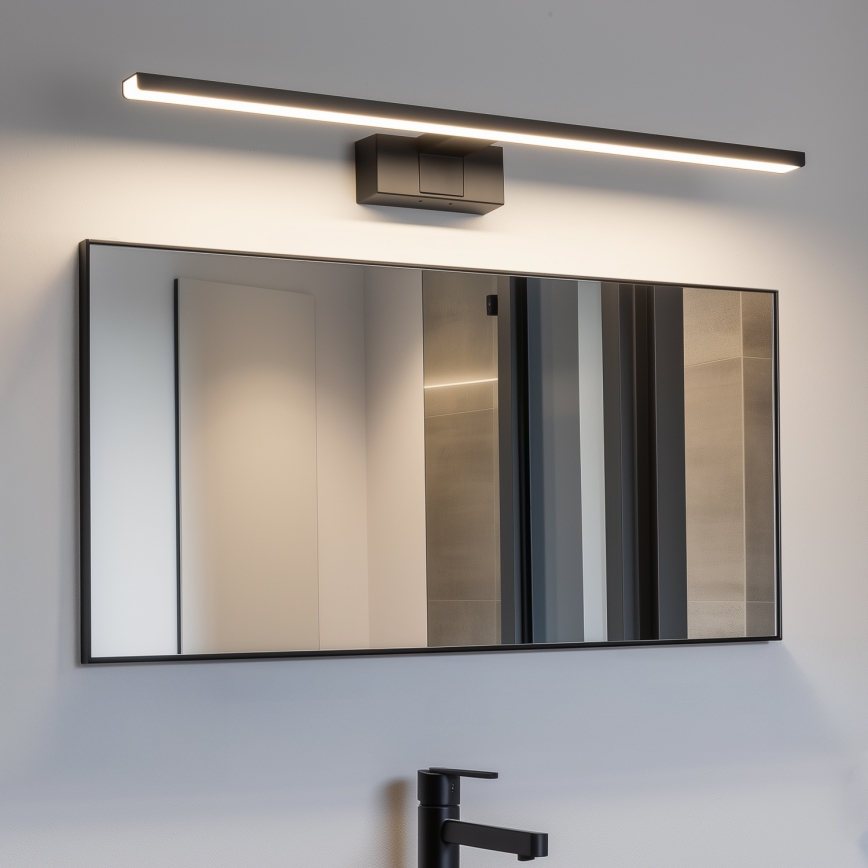 Aigostar - Kylpyhuoneen LED-peilivalo LED/12W/230V 4000K 60 cm IP44 musta