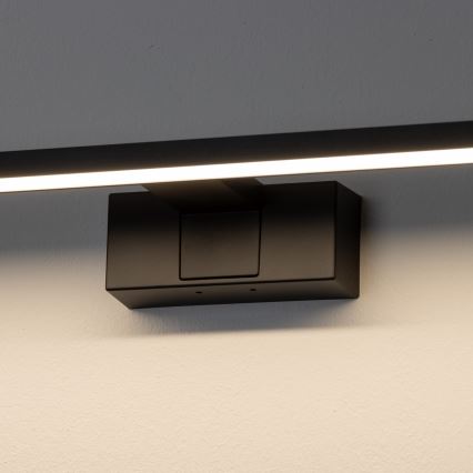 Aigostar - Kylpyhuoneen LED-peilivalo LED/12W/230V 4000K 60 cm IP44 musta