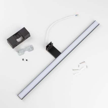 Aigostar - Kylpyhuoneen LED-peilivalo LED/12W/230V 4000K 60 cm IP44 musta