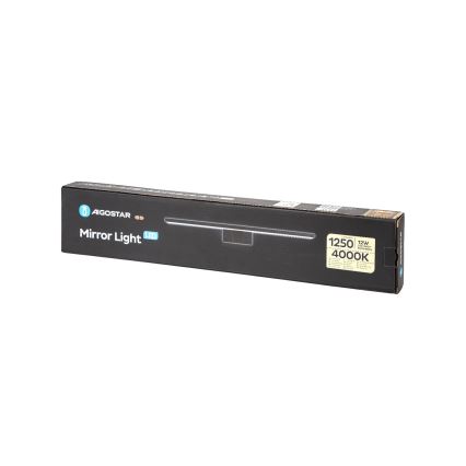 Aigostar - Kylpyhuoneen LED-peilivalo LED/12W/230V 4000K 60 cm IP44 musta
