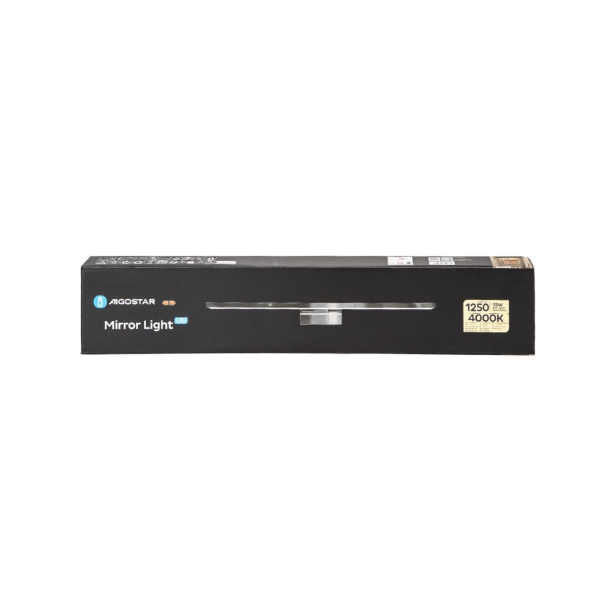 Aigostar - Kylpyhuoneen LED-peilivalo LED/12W/230V 4000K 60cm IP44 alumiini