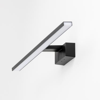 Aigostar - Kylpyhuoneen LED-peilivalo LED/8W/230V 4000K 40 cm IP44 musta