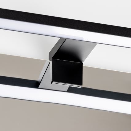 Aigostar - Kylpyhuoneen LED-peilivalo LED/8W/230V 4000K 40 cm IP44 musta
