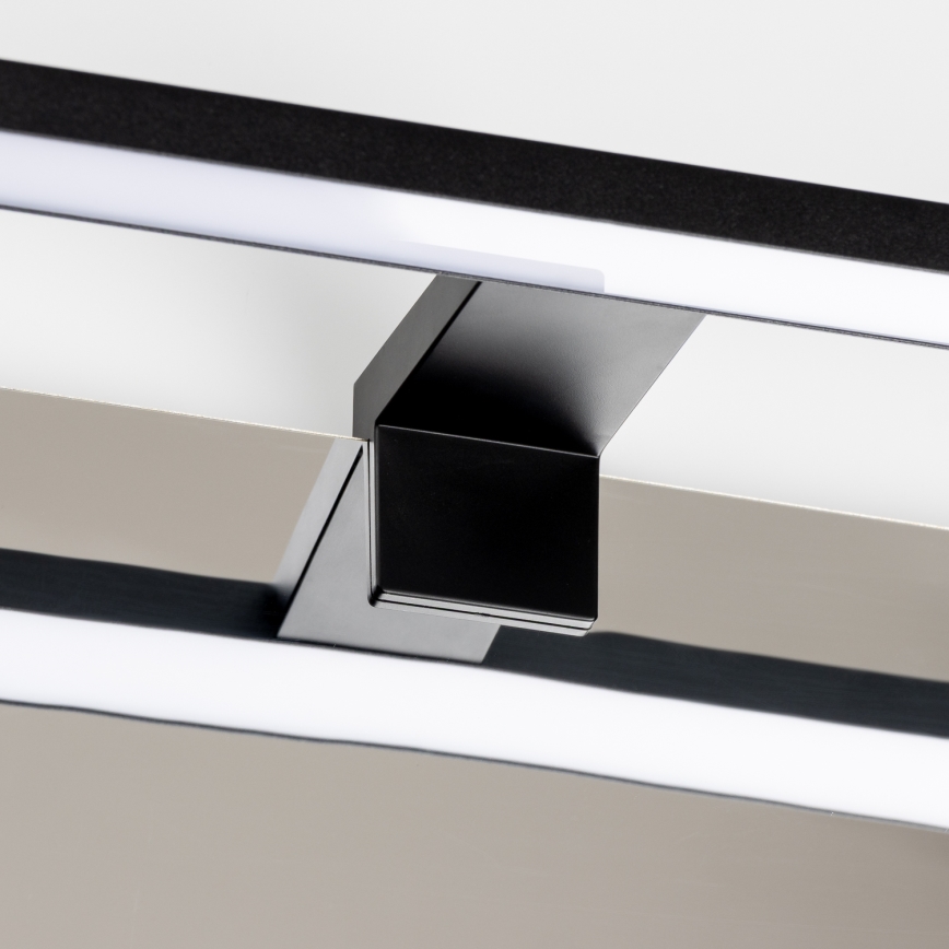 Aigostar - Kylpyhuoneen LED-peilivalo LED/8W/230V 4000K 40 cm IP44 musta