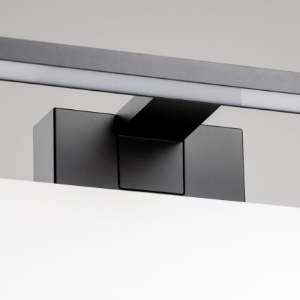 Aigostar - Kylpyhuoneen LED-peilivalo LED/8W/230V 4000K 40 cm IP44 musta
